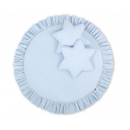 BabyLion Prémium Textil játszószőnyeg - párnákkal - Kék