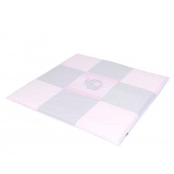 MTT Textil játszószőnyeg 120x120 - Szürke-Rózsaszín elefánttal