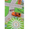 Sun Baby játszószőnyeg autókkal - Vonat (120*80cm)