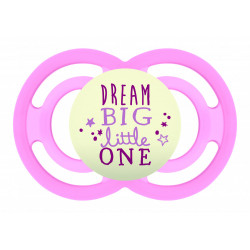 MAM Perfect éjszakai szilikon cumi 6h+ - Rózsaszín - Dream big