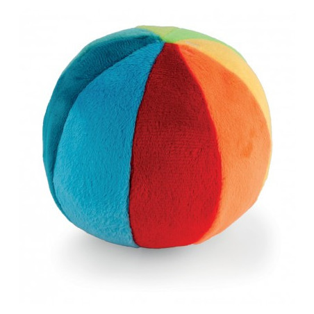 Canpol Plüss labda csörgővel - Piros-Kék