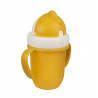 Canpol FlipTop szívószálas pohár 210 ml (9h+) - Matt sárga