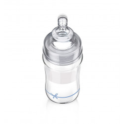 Lovi DiamondGlass Üvegből készült cumisüveg 250 ml (3h+) - Baby Shower Boy