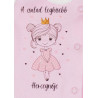 ABR Hosszú ujjú pamut rugi - Rózsaszín - A család legkisebb hercegnője (50)