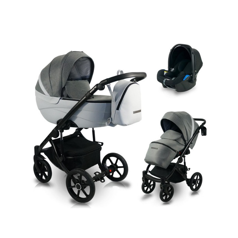 Bexa Ideal multifunkciós babakocsi 3in1 - I10 gray-dark gray + K2 Kite