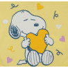 ABR Hosszú ujjú pamut body - Sárga - Snoopy (80)