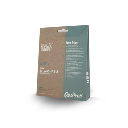 Carriwell Cotton mosható melltartóbetét (6 db) - Fekete