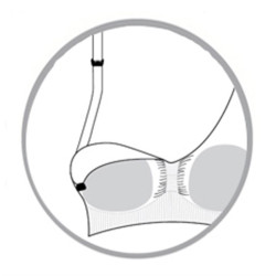 Carriwell Padded szoptatós melltartó (S méret) - Fehér