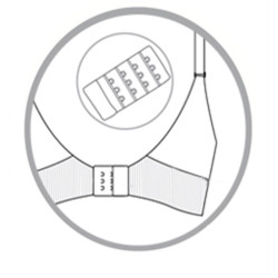 Carriwell Gélmerevítős varrás nélküli szoptatós melltartó (XL méret) - Fehér