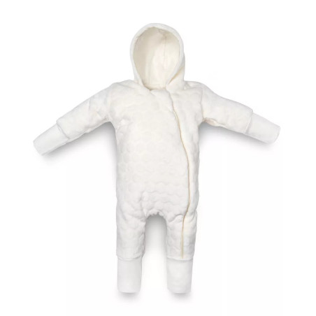 Kenguru Microfiber és pamut overál (2 Tog) - Ekrü (0-3 hónap)