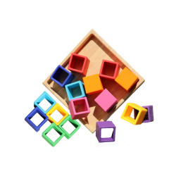 Bblüv Blöx Készségfejlesztő szilikon kocka puzzle