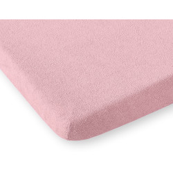 BabyLion Prémium Gumis Jersey lepedő - (60x120) - Pasztell rózsaszín
