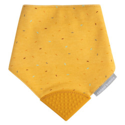 Canpol Textil nyálkendő rágókával - Sárga