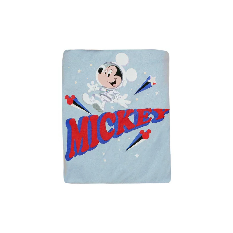 ABR pamut gumis lepedő - Kék - Űrhajós Mickey egér (60x120-70x140 cm)