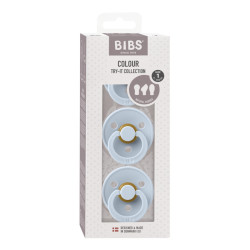 BIBS Colour Try-it  3 db-os cumi szett - Pasztell kék (0-6 hónap)