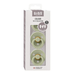 BIBS Colour Try-it 3 db-os cumi szett - Zsálya (0-6 hónap)