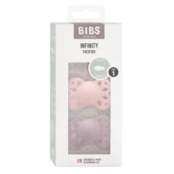 BIBS Infinity 2 db-os cumi szett - Cseresznyevirág  és hamvas lila (0-6 hónap)