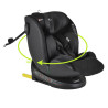 Cangaroo Castor I-Size 360°-ban forgatható ISOFIX gyermekülés (40-150 cm) - Fekete