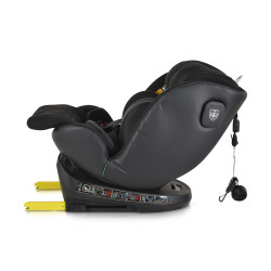 Cangaroo Castor I-Size 360°-ban forgatható ISOFIX gyermekülés (40-150 cm) - Fekete