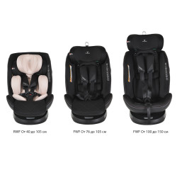 Cangaroo Castor I-Size 360°-ban forgatható ISOFIX gyermekülés (40-150 cm) - Púder