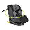 Cangaroo Castor I-Size 360°-ban forgatható ISOFIX gyermekülés (40-150 cm) - Szürke