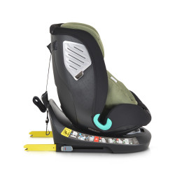 Cangaroo Quill I-Size 360°-ban forgatható ISOFIX gyermekülés, SPS oldalvédelemmel (40-150 cm) - Zöld