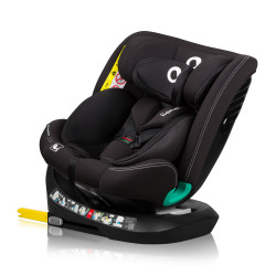 Lionelo Bastiaan One I-Size 360°-ban forgatható ISOFIX gyermekülés (40-150 cm) - Black Carbon