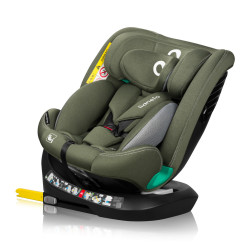 Lionelo Bastiaan One I-Size 360°-ban forgatható ISOFIX gyermekülés (40-150 cm) - Green Olive