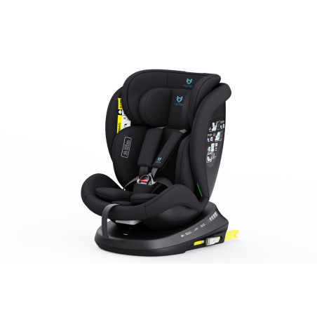 Foxter I-Size 360°-ban forgatható ISOFIX gyermekülés (40-150 cm) - Black