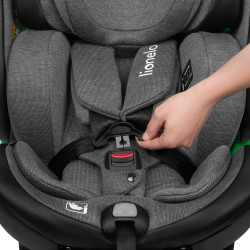 Lionelo Harmony I-Size 360°-ban forgatható ISOFIX gyermekülés (40-150 cm) - Grey Graphite Leather