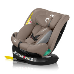 Lionelo Bastiaan One I-Size 360°-ban forgatható ISOFIX gyermekülés (40-150 cm) - Beige Sand