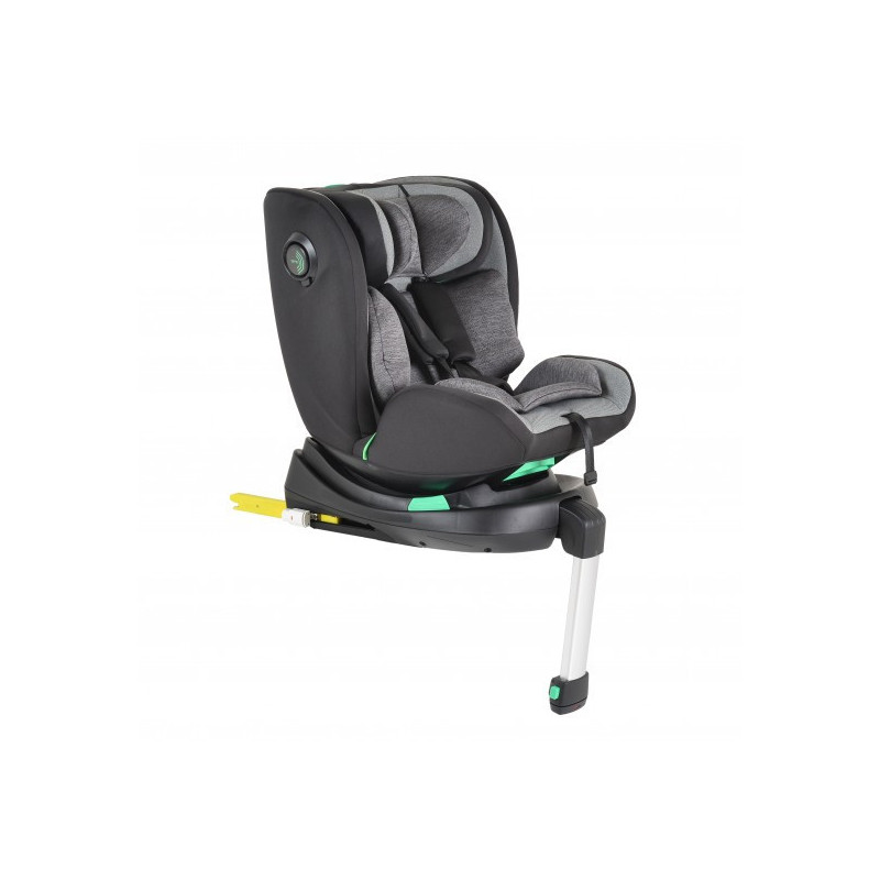 Cangaroo Hok I-Size 360°-ban forgatható ISOFIX gyermekülés,SIP oldalvédelemmel (40-150 cm) - Szürke