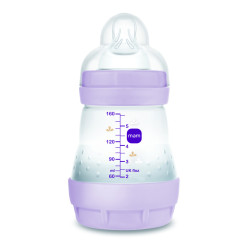 MAM Anti-Colic Matt cumisüveg 160 ml (2024) - 0h+ - Lila - Zsiráf