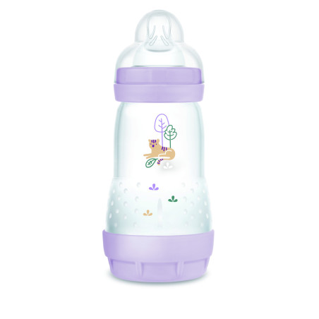 MAM Anti-Colic Matt cumisüveg 260 ml (2024) - 2h+ - Lila - Tigris	