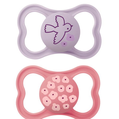 MAM Supreme nyugtató cumi dupla 16h+ (2024) - Madár és virág