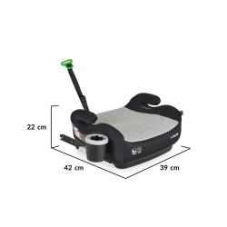 Cangaroo I-Swift I-Size Isofix ülésmagasító (125-150cm) - Szürke