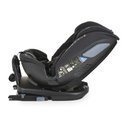 Cangaroo Gravity I-Size 360°-ban forgatható ISOFIX gyermekülés, SPS oldalvédelemmel (40-150 cm) - Fekete