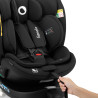 Lionelo Navy I-Size 360° forgatható ISOFIX gyermekülés (40-150cm) - Black Onyx