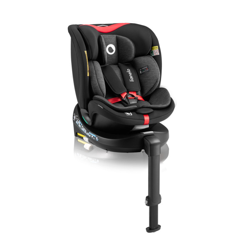 Lionelo Navy I-Size 360° forgatható ISOFIX gyermekülés (40-150cm) - Black Red