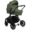 Lionelo Mika Plus 2in1 multifunkciós babakocsi - Green Olive