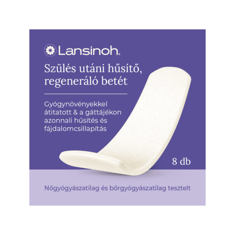 Lansinoh szülés utáni hűsítő, regeneráló betét (8db)