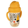 Canpol babies Súlyozott szívószálas itatópohár BabiesBoo 270ml (6h+) - Gepárd