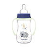 Canpol babies EasyStart anti-kólikás cumisüveg világító fogantyúval 240ml (3h+) - Sleepy Koala - Kék