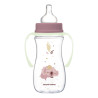 Canpol babies EasyStart anti-kólikás cumisüveg világító fogantyúval 300ml (12h+) - Sleepy Koala - Rózsaszín