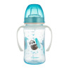 Canpol babies Cseppmentes Szilikon tanulópohár világító fogantyúval 240ml (6h+) Exotic Animals - Kék