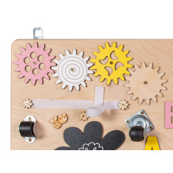 Moni Montessori Fából készült nagy matatófal (75x50 cm)