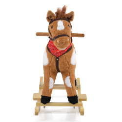 Moni Toys Thunder Plüss Hintaló 70cm - Világosbarna
