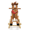 Moni Toys Thunder Plüss Hintaló 70cm - Világosbarna