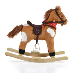 Moni Toys Thunder Plüss Hintaló 70cm - Világosbarna