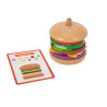 Tooky Toy Hamburger készítő fa játék szett